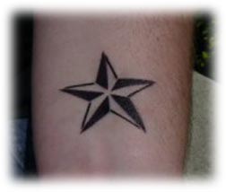 Star Tattoo by Big Daddy Body Art